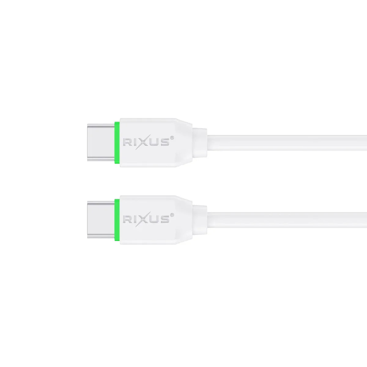 Rixus - Cable USB-C a USB-C 2 m – Carga rápida y transferencia de datos (RX2016) - ZONA PHONE