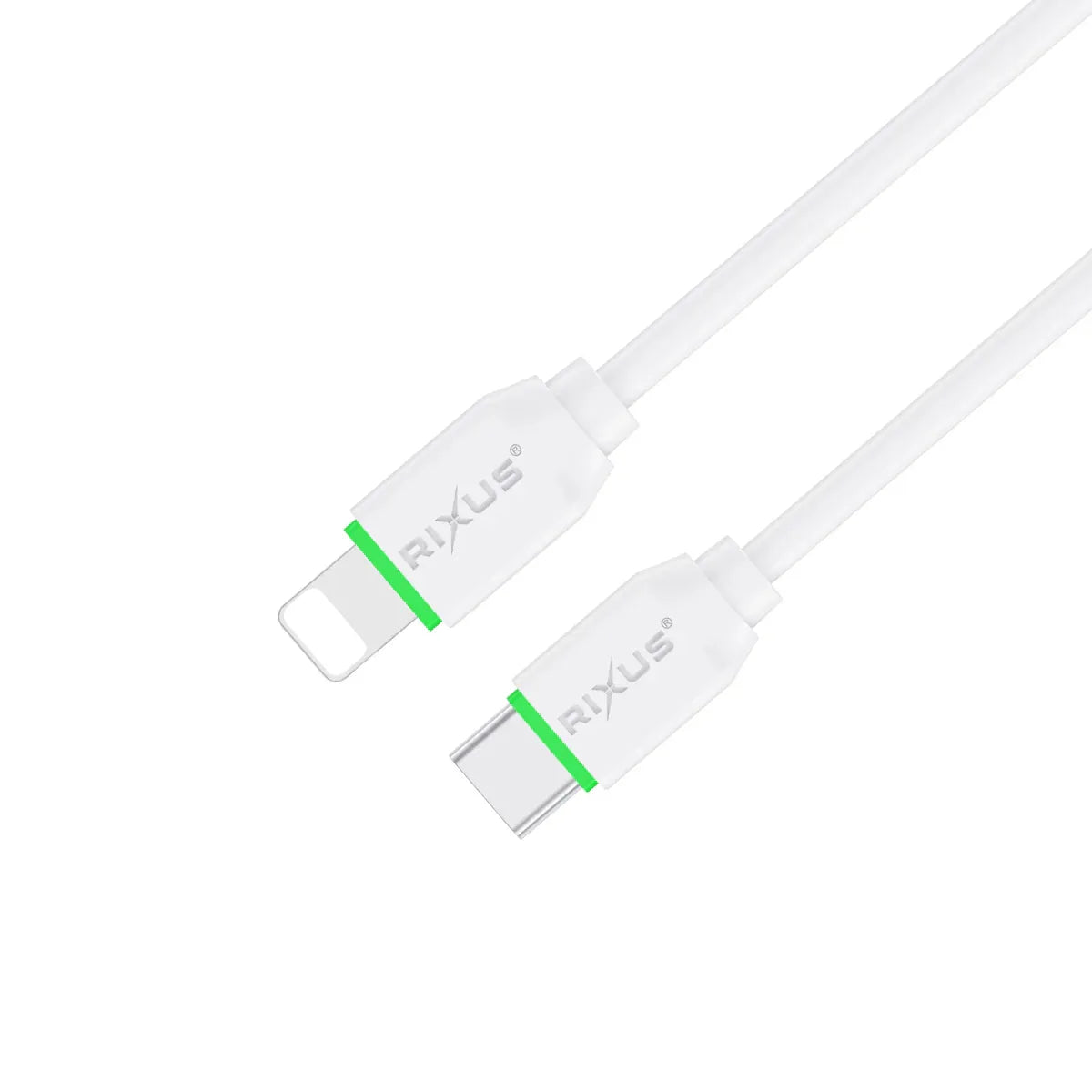 Rixus - Cable USB-C a Lightning 1 m – Carga rápida y transferencia de datos (RX2022) - ZONA PHONE