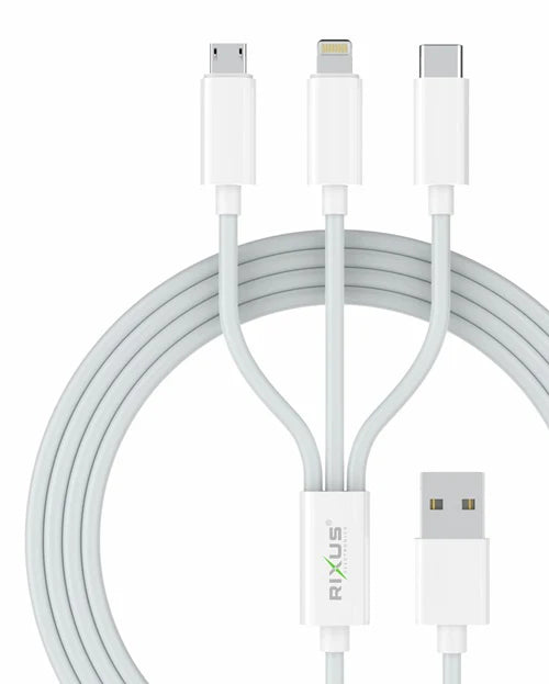 Rixus RXU31 USB Multi Cable Charge And Data Transmit 1.2m